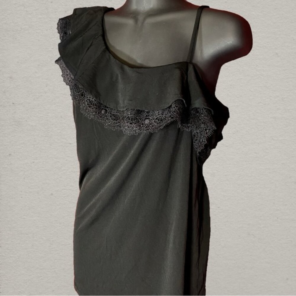 New York and Company Elegant Black Blouse